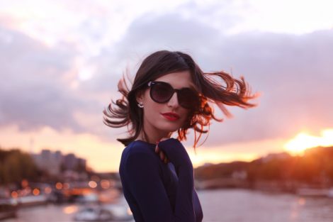 Sunset on Passy Bridge, Paris by Audrey Leighton